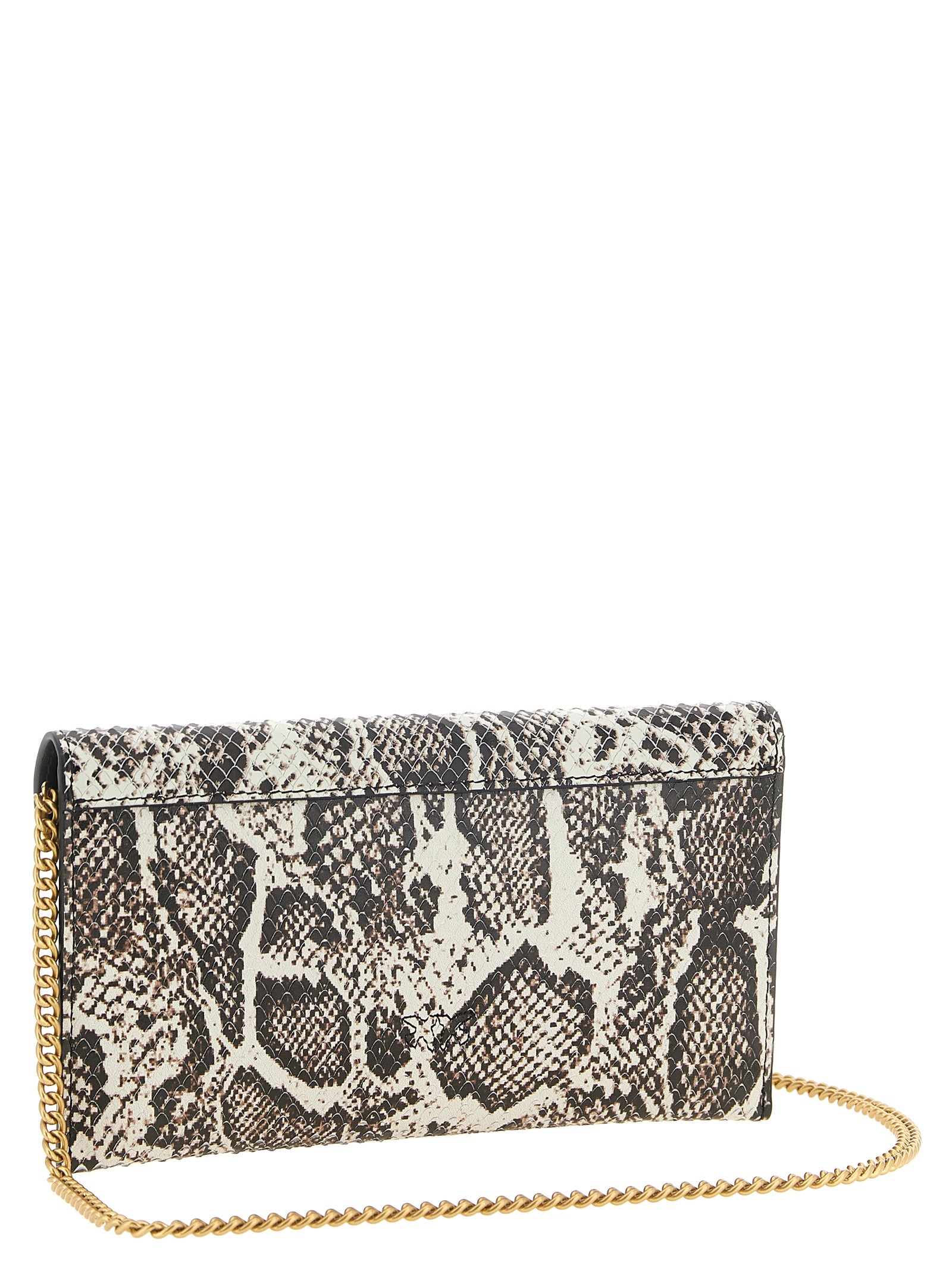 PINKO Beige Calfskin Clutches
