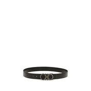 Ferragamo Black Calf Leather Belt