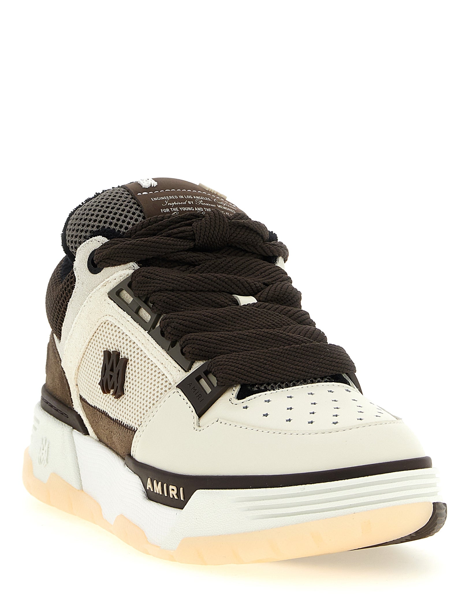 Amiri Brown Calfskin Sneakers