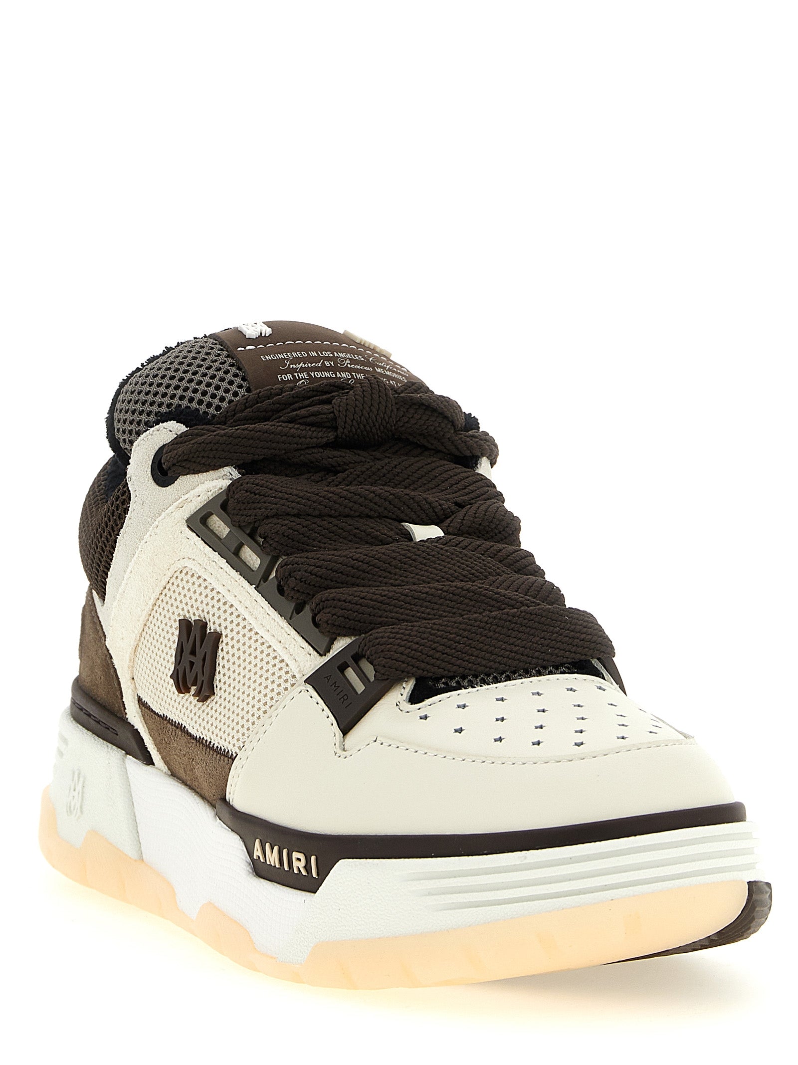 Amiri Brown Calfskin Sneakers