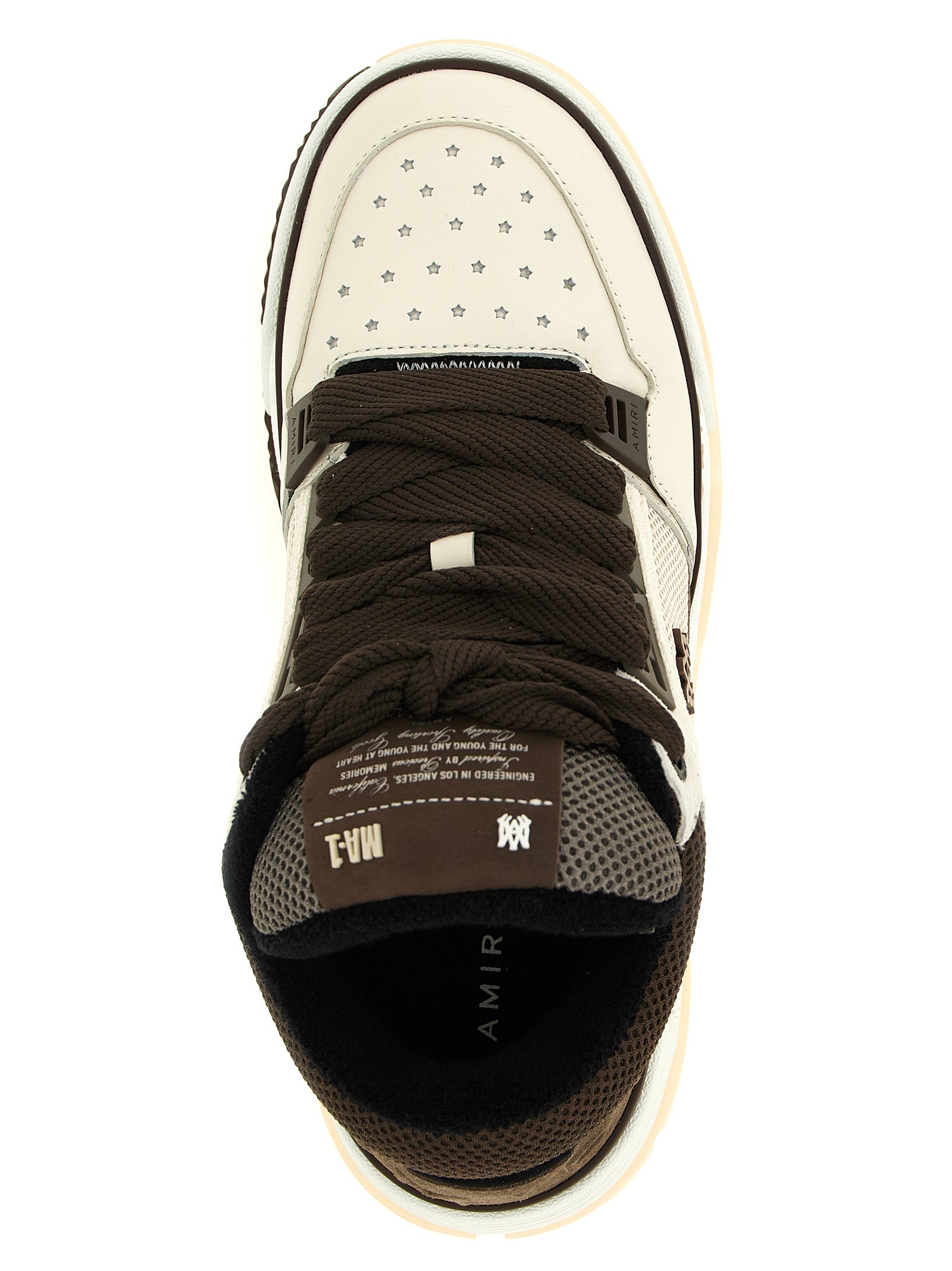 Amiri Brown Calfskin Sneakers