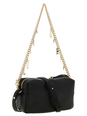PINKO Black Lambskin Shoulder Bag
