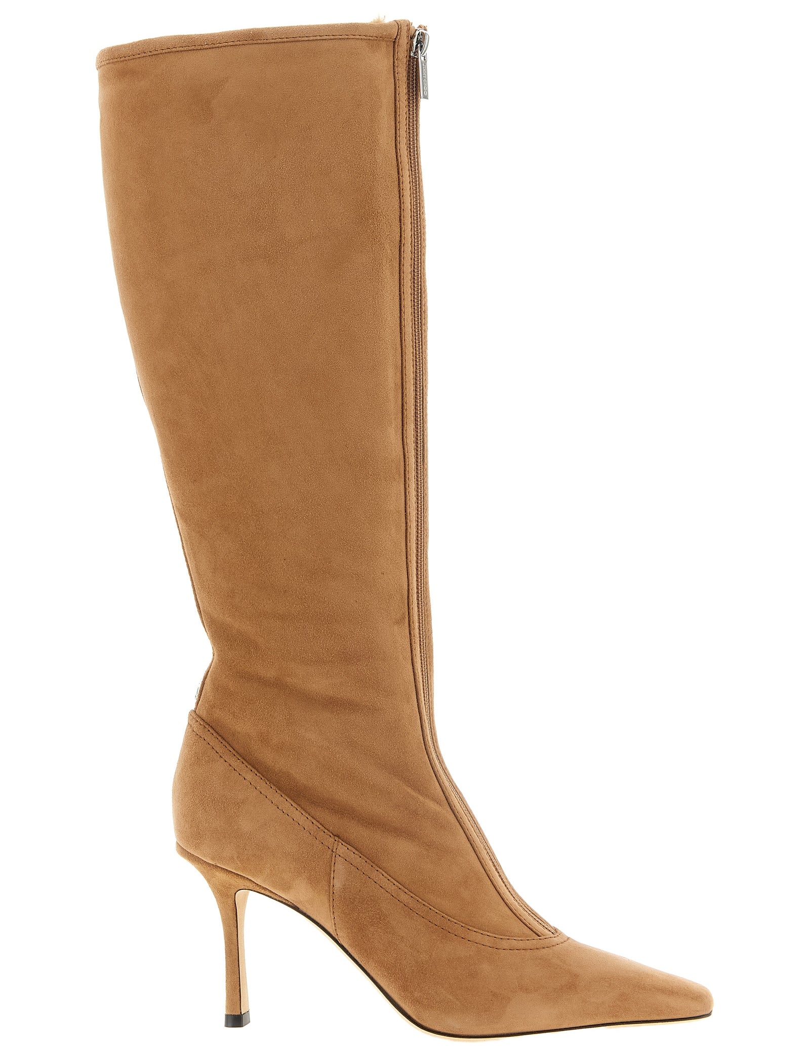 Jimmy Choo Beige Lamb Leather Boots