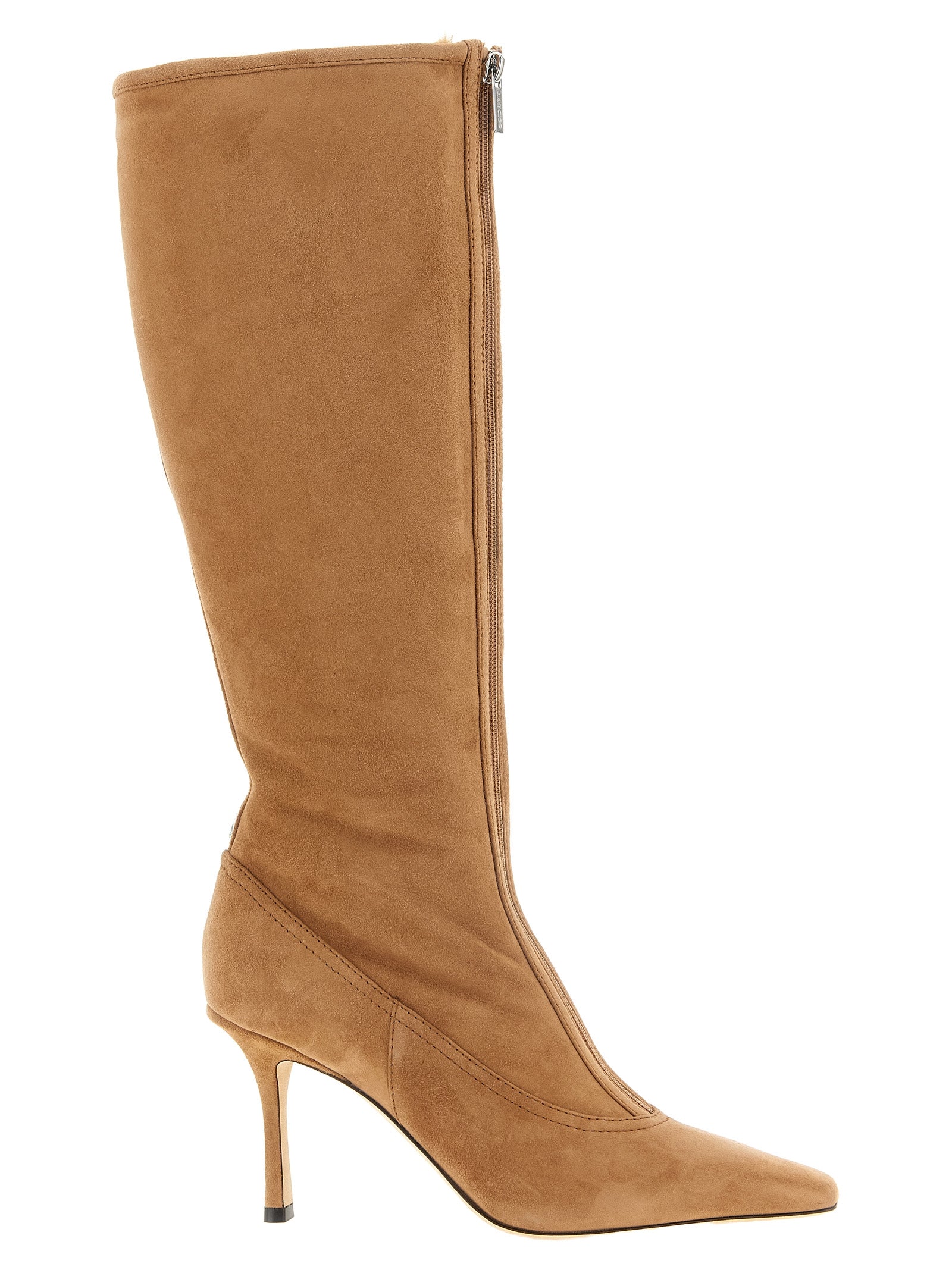 Jimmy Choo Beige Lamb Leather Boots