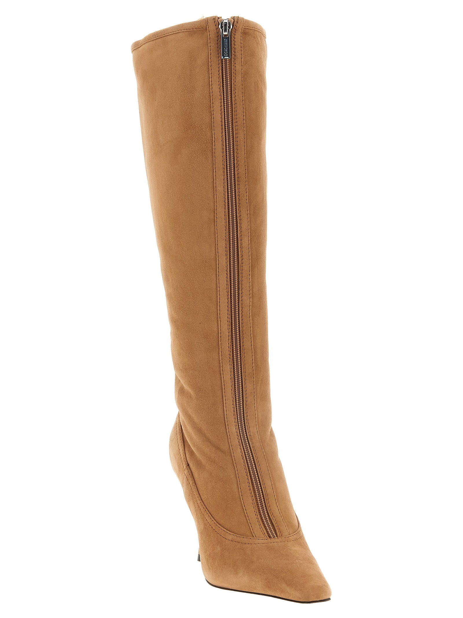 Jimmy Choo Beige Lamb Leather Boots