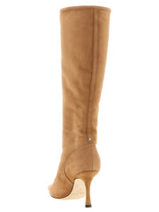Jimmy Choo Beige Lamb Leather Boots