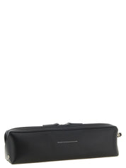 MM6 Maison Margiela Black Cowhide Clutch Bag