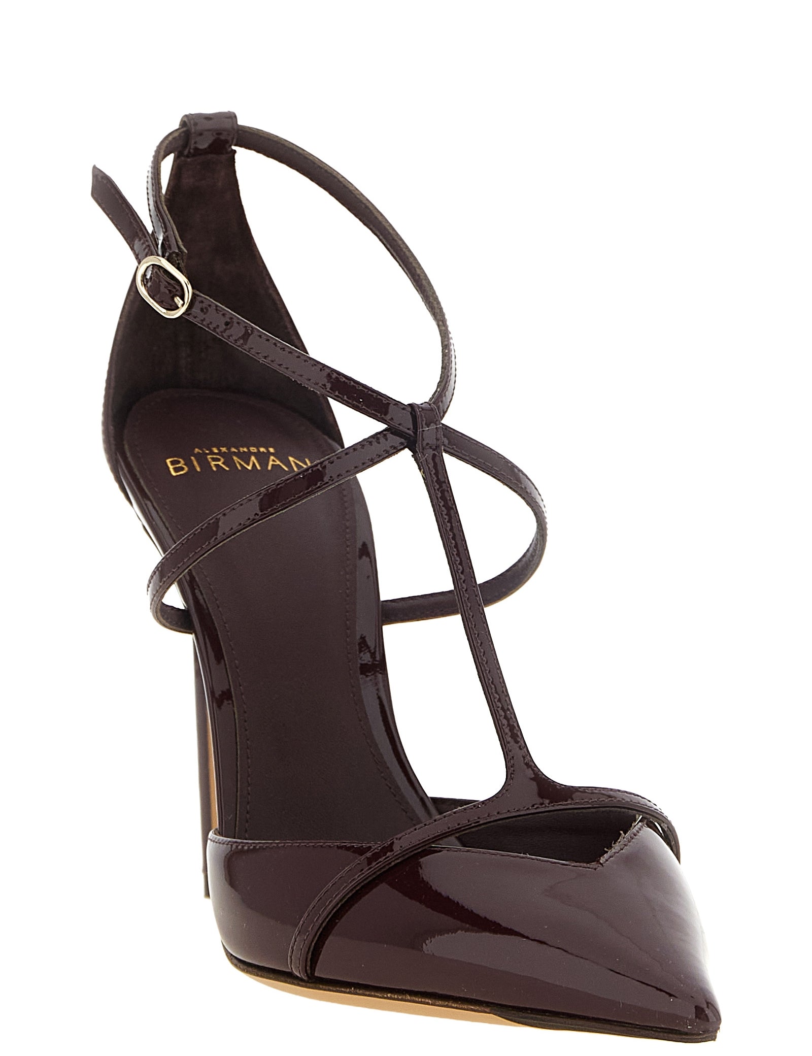 Alexandre Birman Bordeaux Calfskin High Heel Pumps
