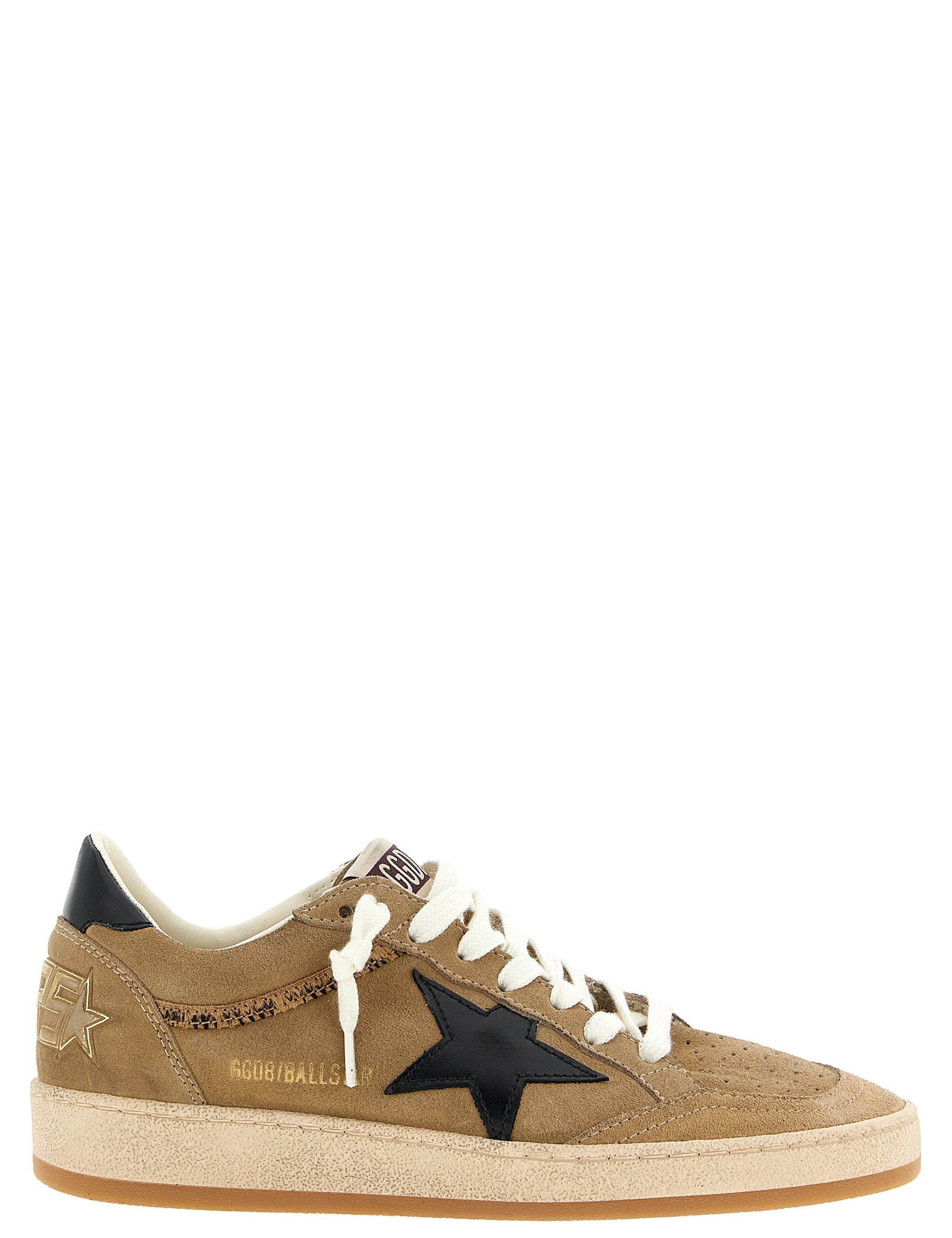 Golden Goose Beige Cowhide Low Top Sneakers