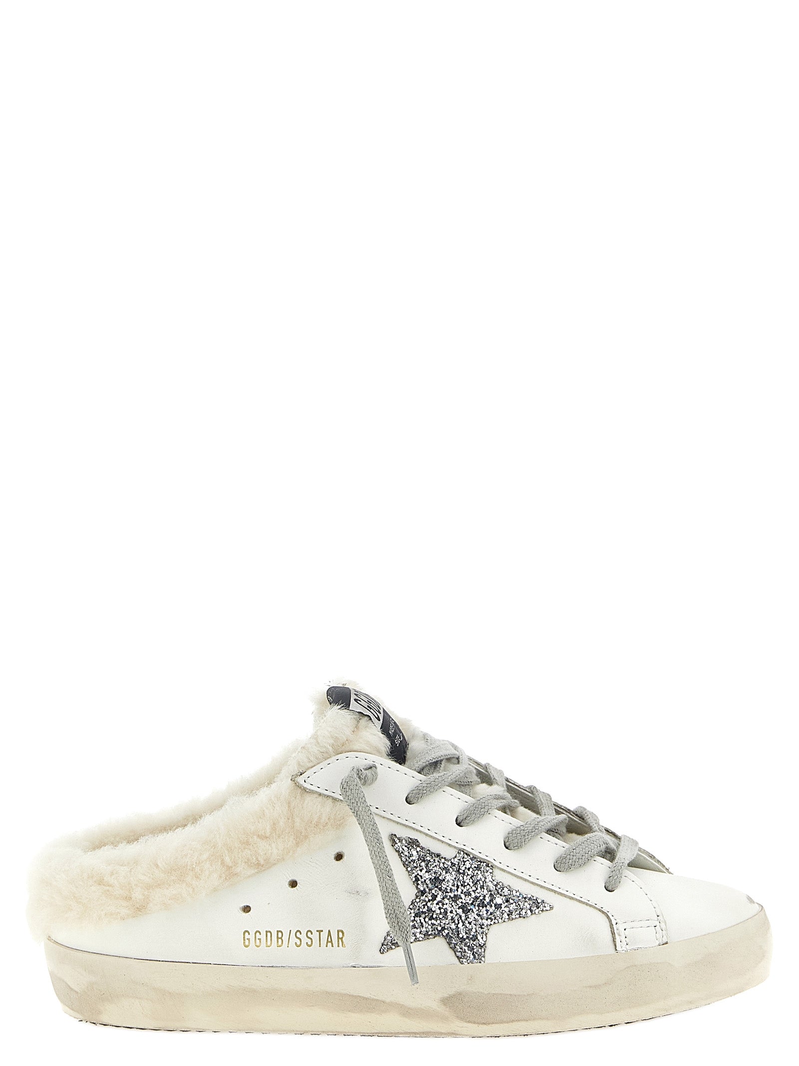 Golden Goose White Leather Sabots