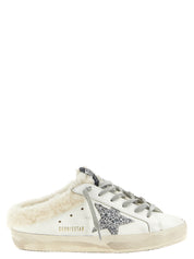 Golden Goose White Leather Sabots