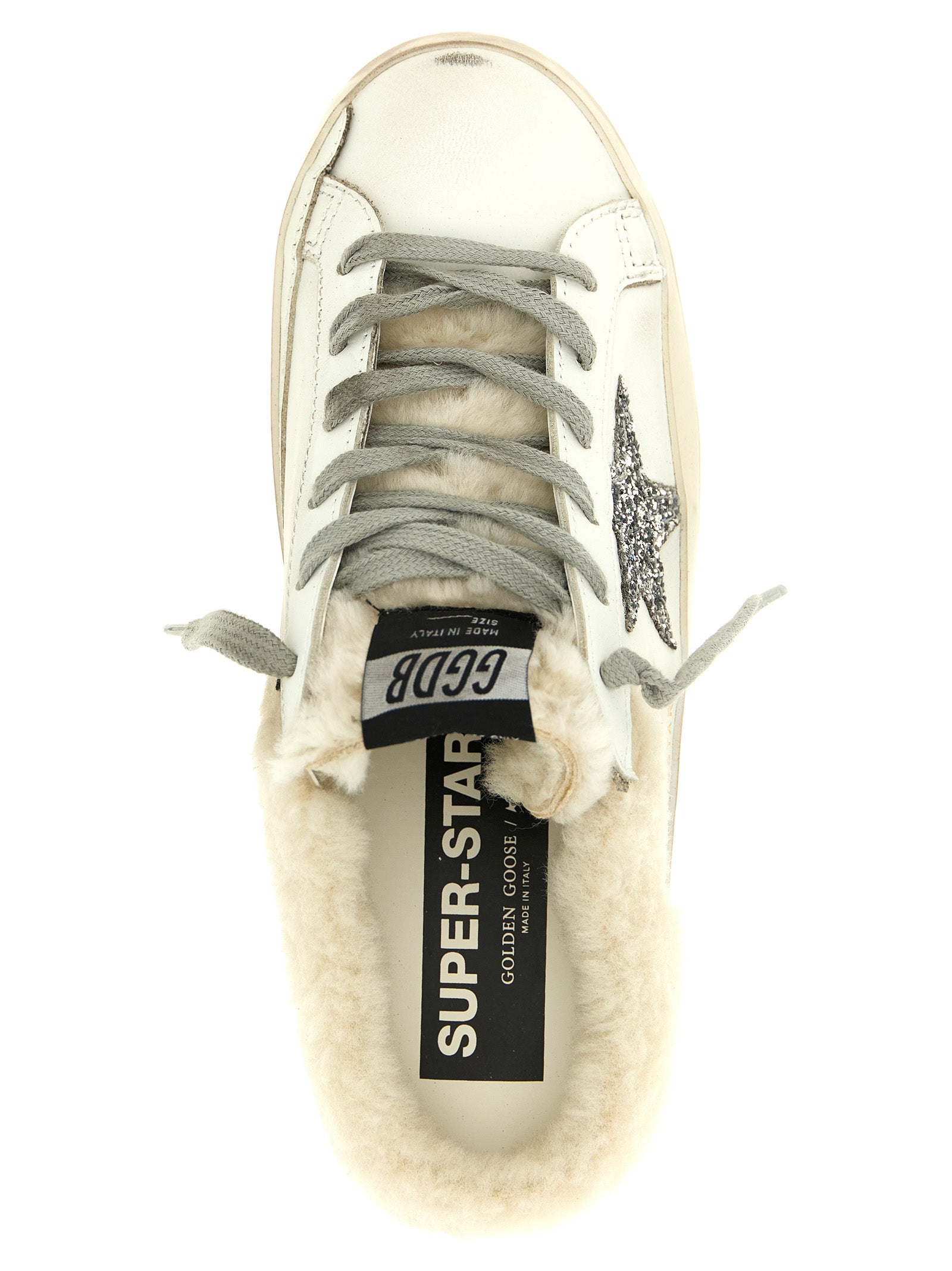 Golden Goose White Leather Sabots