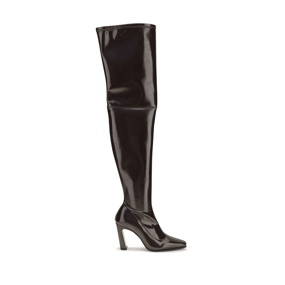 Stuart Weitzman Brown Rayon Over The Knee Boots