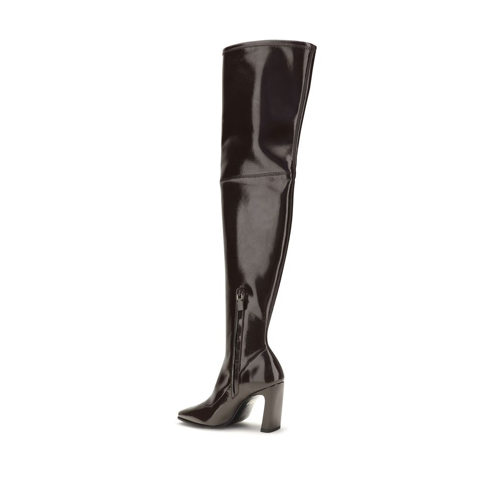 Stuart Weitzman Brown Rayon Over The Knee Boots