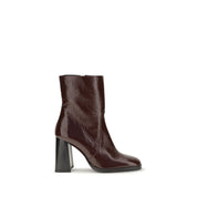 Stuart Weitzman Bordeaux Calf Leather Ankle Boots
