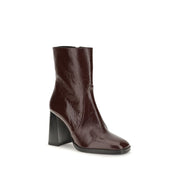 Stuart Weitzman Bordeaux Calf Leather Ankle Boots
