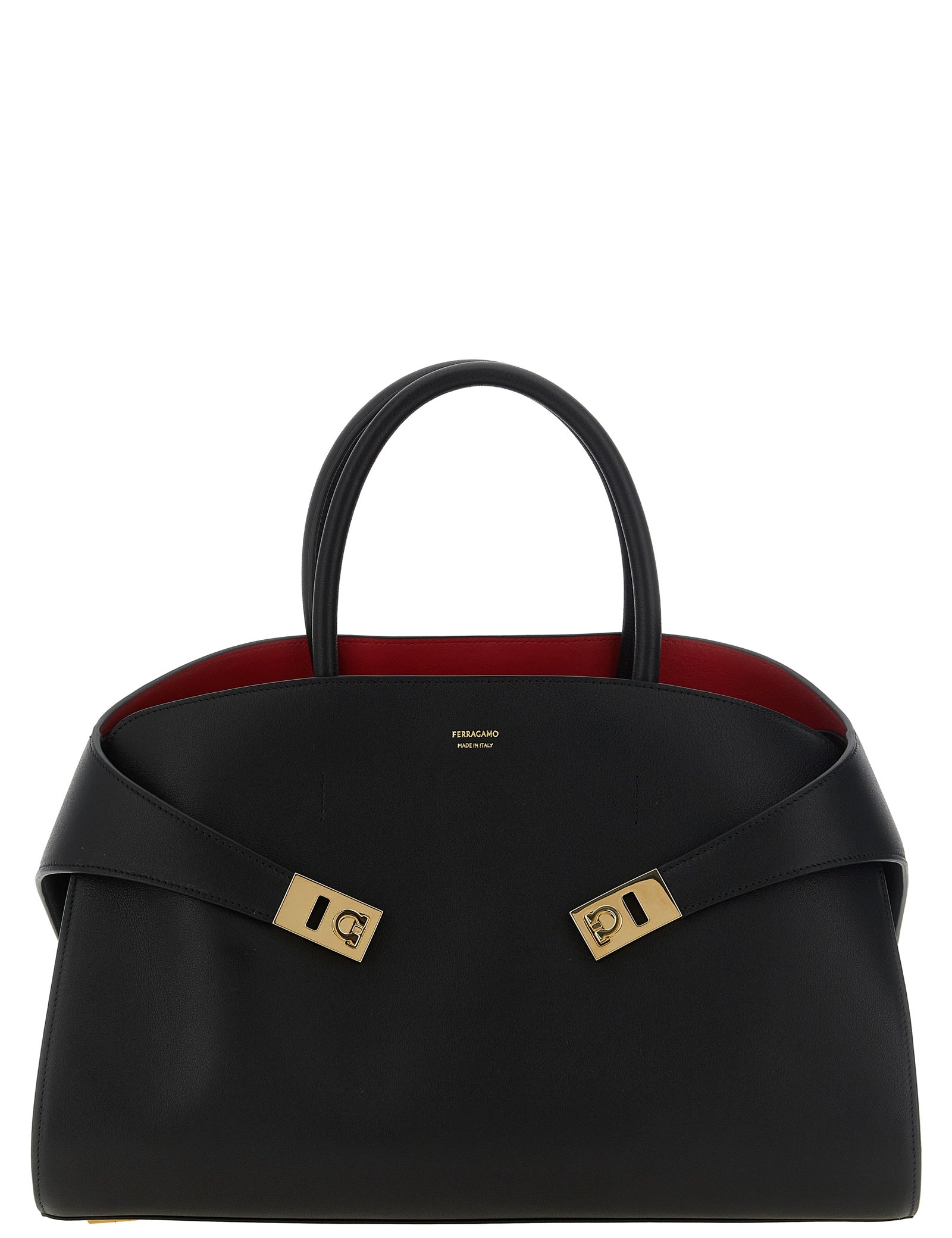Ferragamo Black Calfskin Handbag