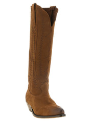 Golden Goose Brown Cow Leather Texan Boots
