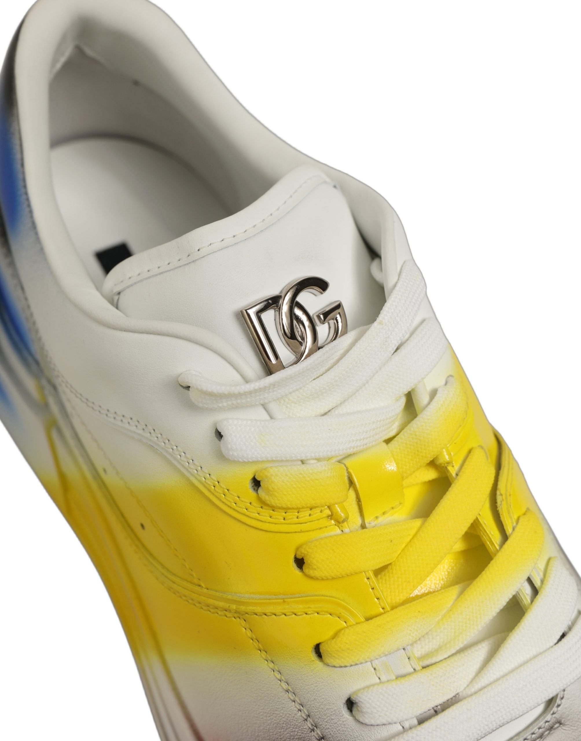 Dolce & Gabbana Multicolor Lamb Leather Low Top Sneakers