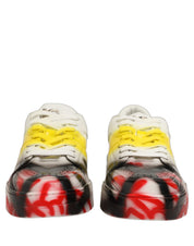 Dolce & Gabbana Multicolor Lamb Leather Low Top Sneakers