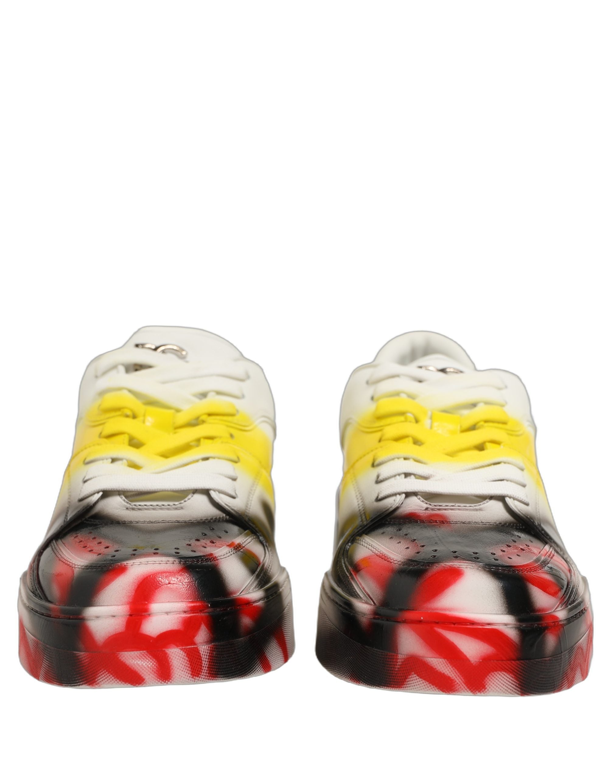 Dolce & Gabbana Multicolor Lamb Leather Low Top Sneakers