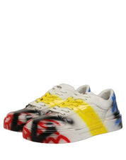 Dolce & Gabbana Multicolor Lamb Leather Low Top Sneakers