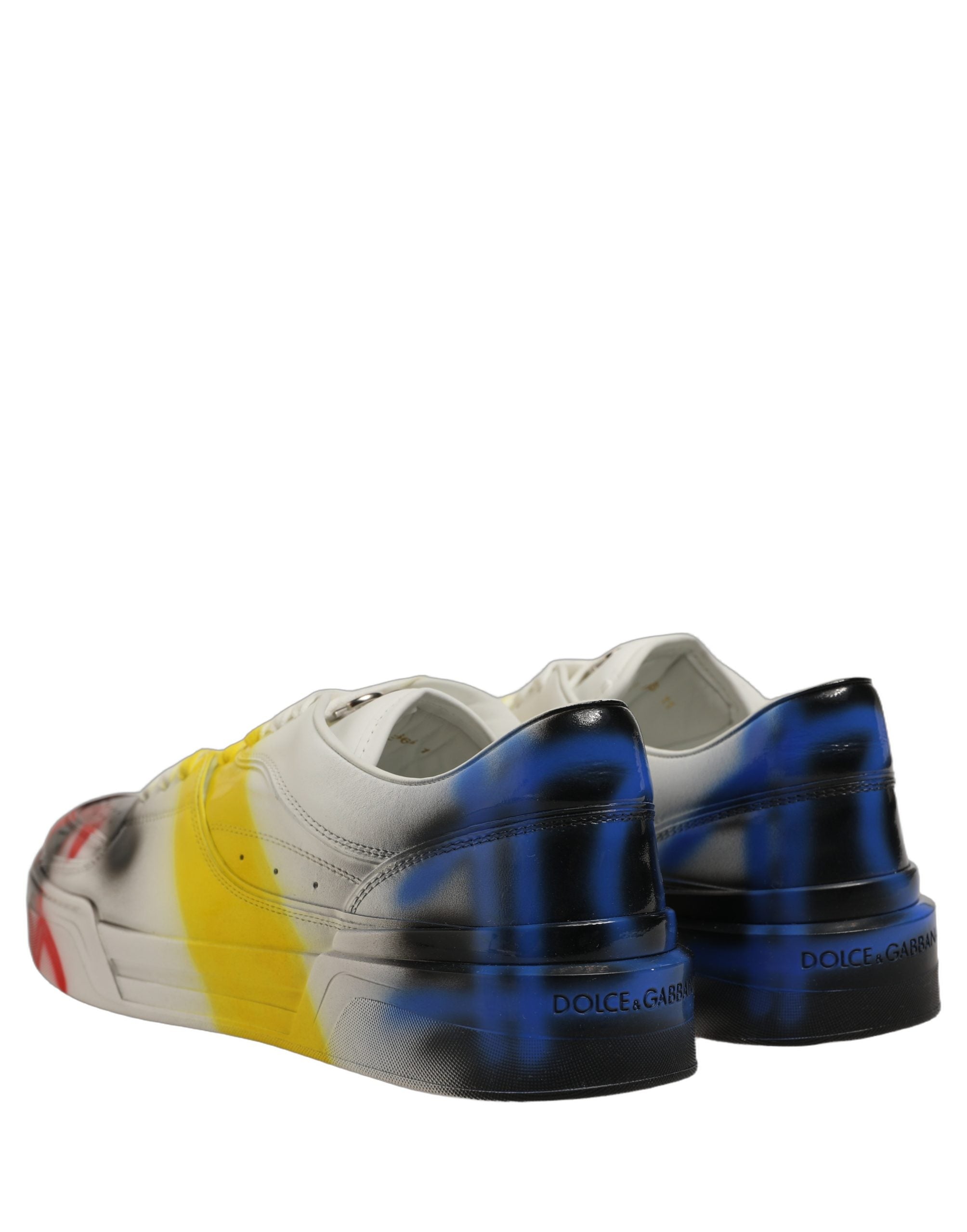 Dolce & Gabbana Multicolor Lamb Leather Low Top Sneakers