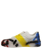 Dolce & Gabbana Multicolor Lamb Leather Low Top Sneakers