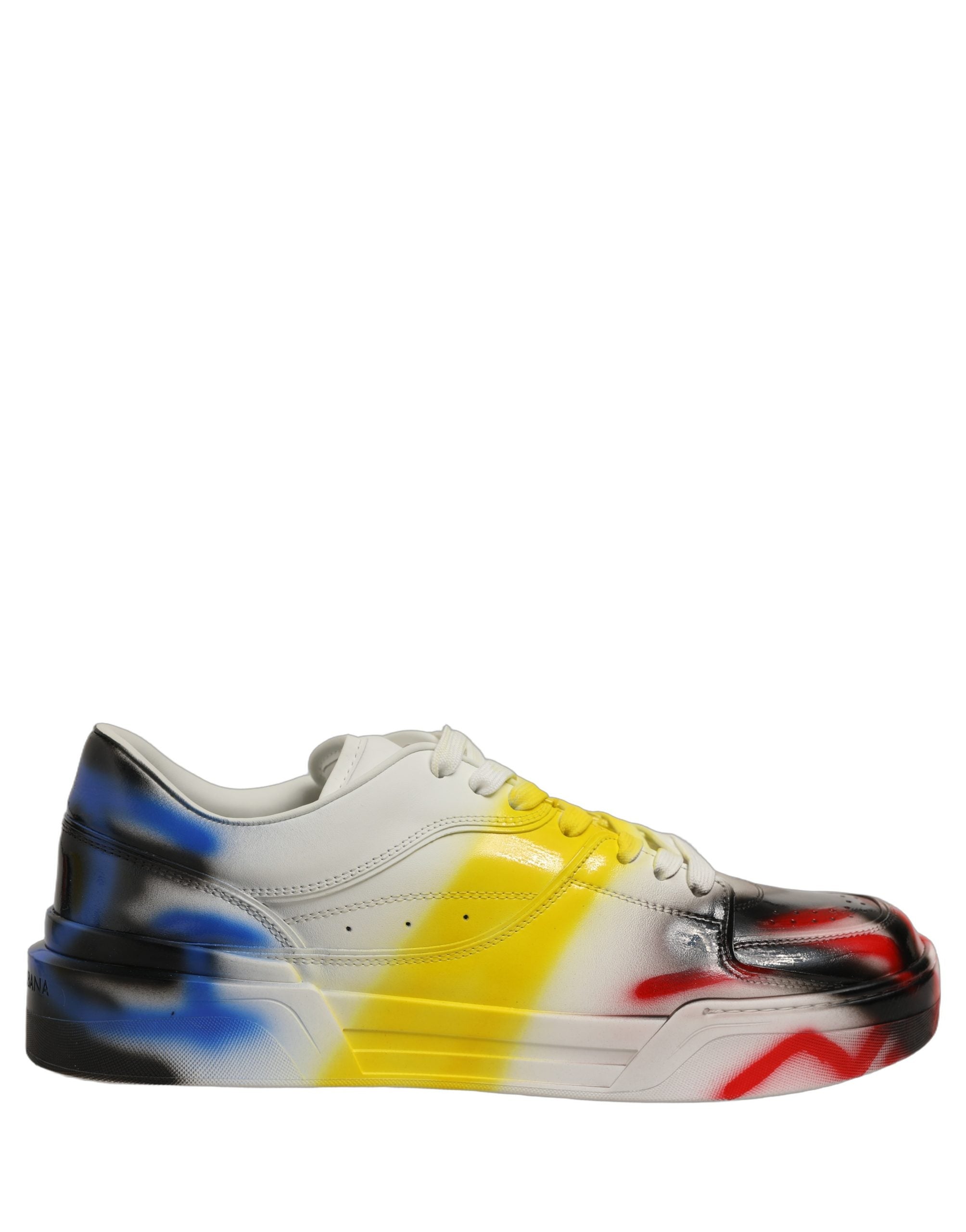 Dolce & Gabbana Multicolor Lamb Leather Low Top Sneakers