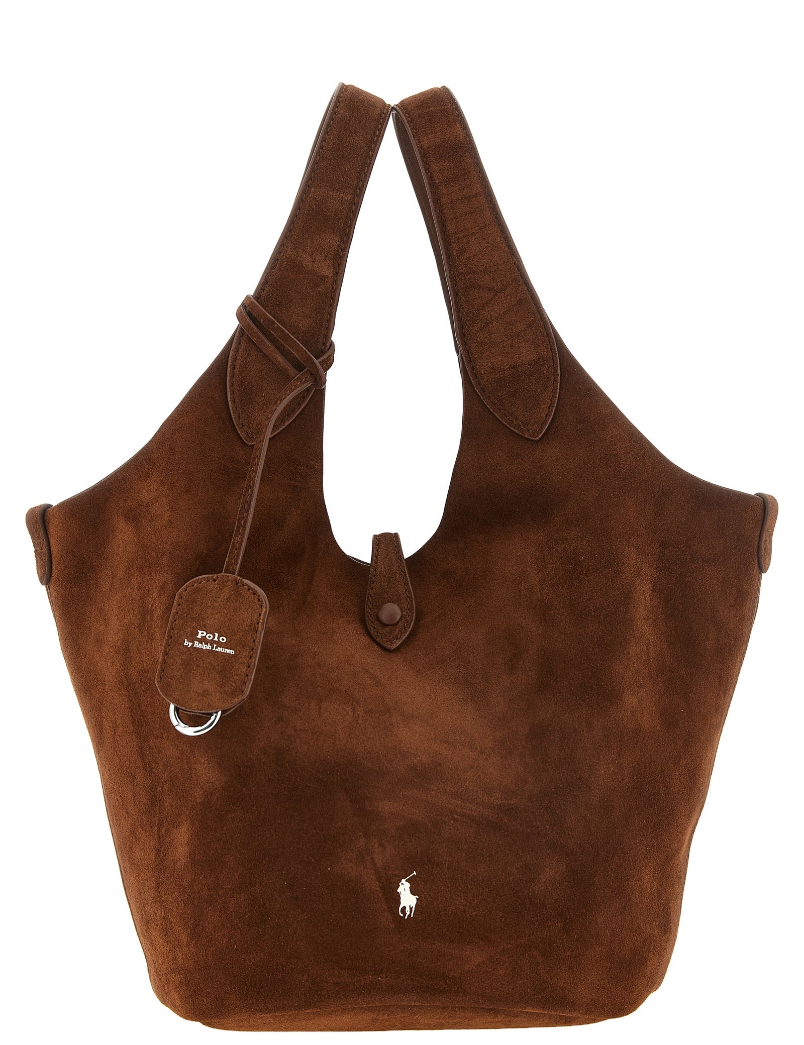 Polo Ralph Lauren Brown Cow Leather Tote Bag