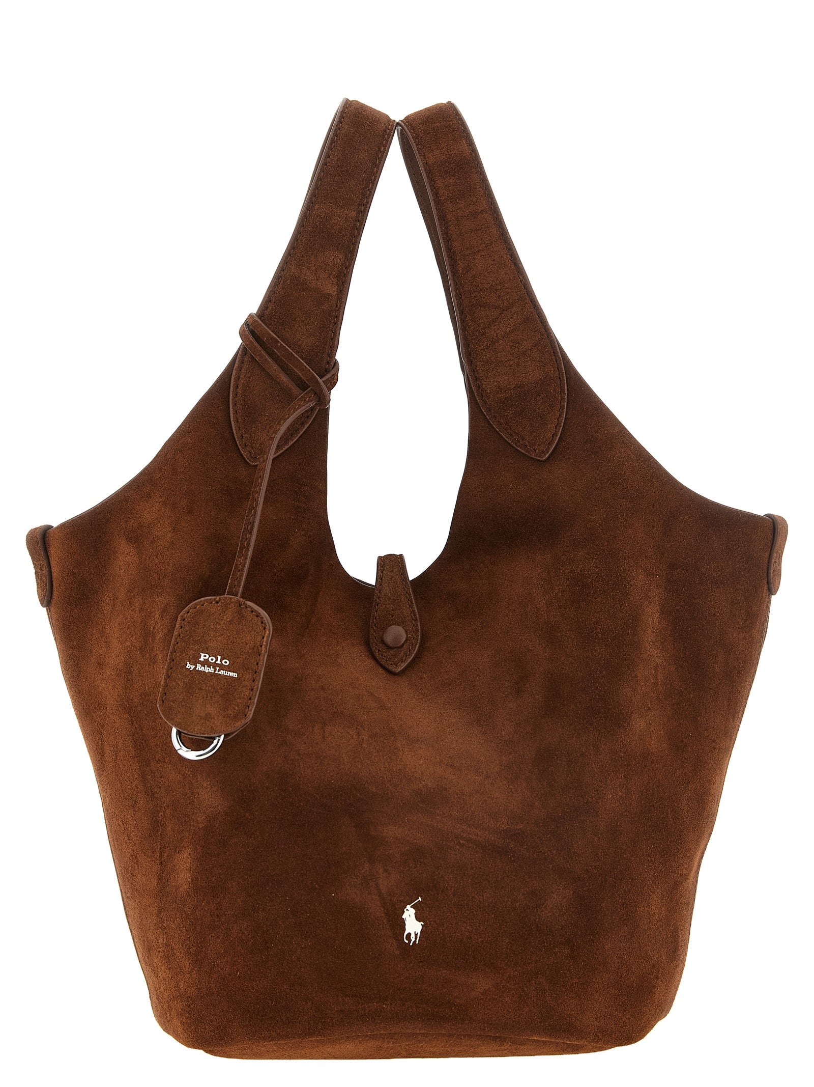Polo Ralph Lauren Brown Cow Leather Tote Bag