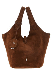 Polo Ralph Lauren Brown Cow Leather Tote Bag