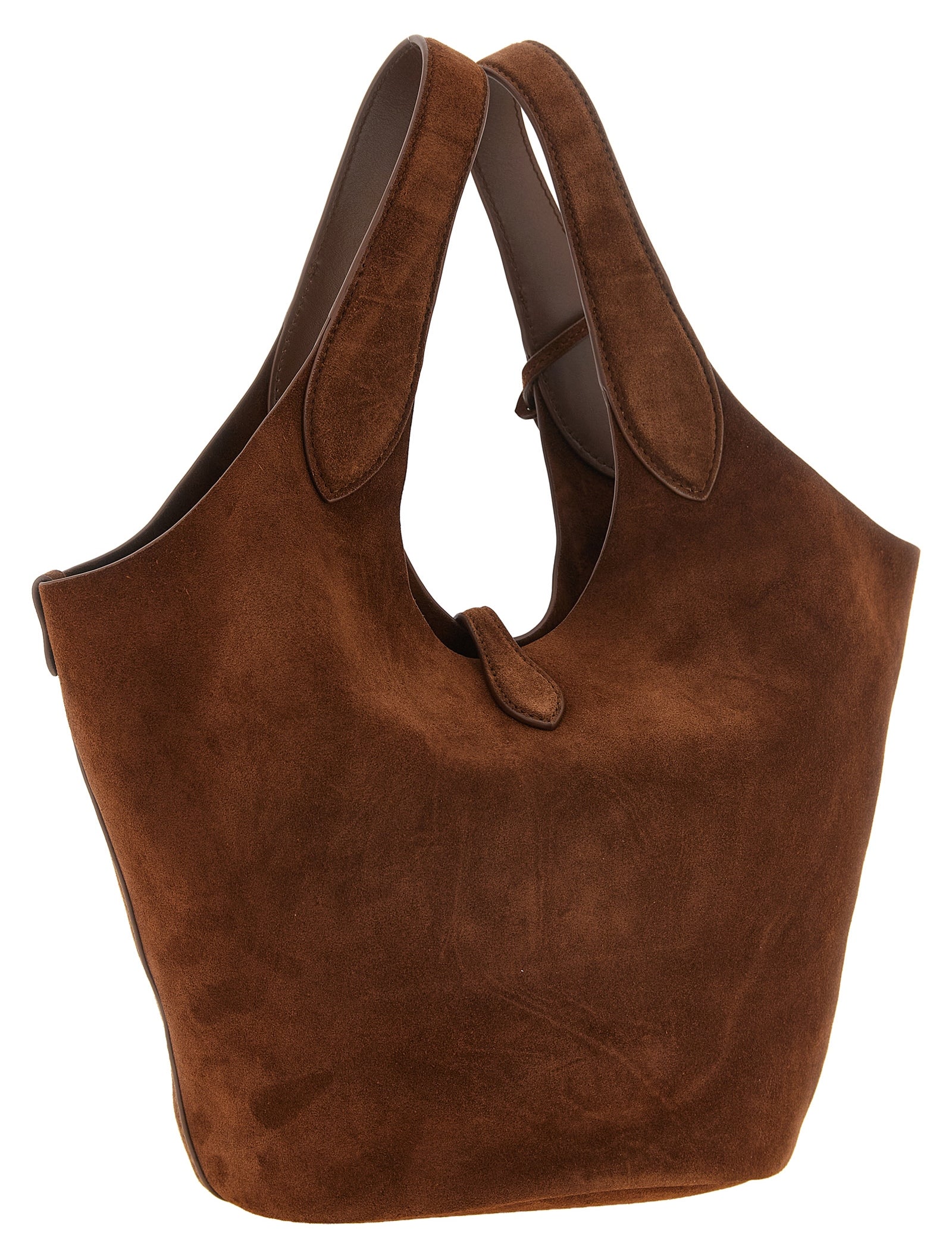 Polo Ralph Lauren Brown Cow Leather Tote Bag
