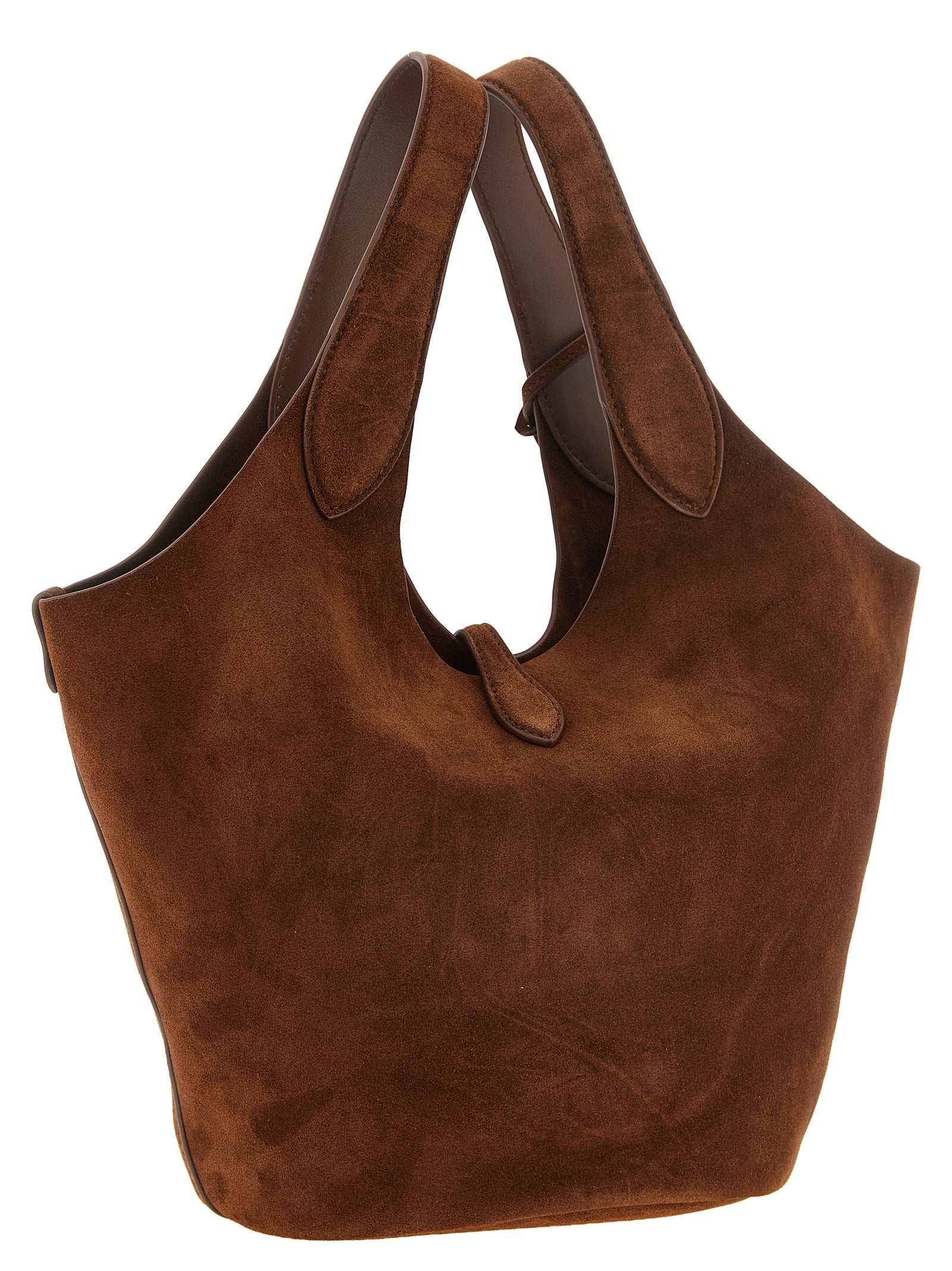 Polo Ralph Lauren Brown Cow Leather Tote Bag