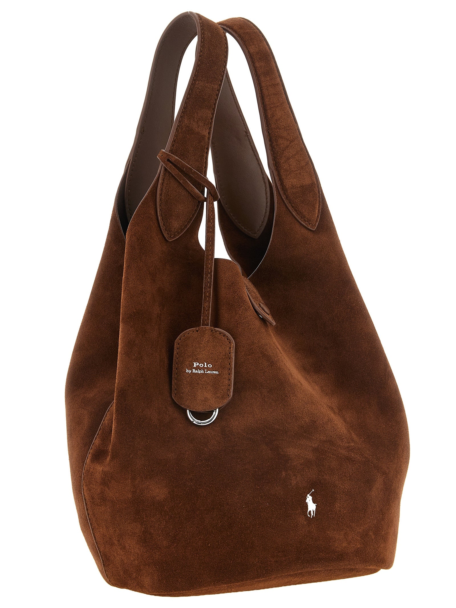 Polo Ralph Lauren Brown Cow Leather Tote Bag