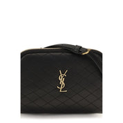 Saint Laurent Black Calf Leather Shoulder Bag