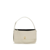 Ferragamo Beige Calf Leather Shoulder Bag