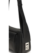 Ferragamo Black Calf Leather Shoulder Bag