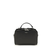 Fendi Black Calf Leather Phone Holder Handbag