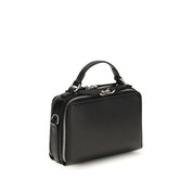 Fendi Black Calf Leather Phone Holder Handbag