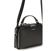 Fendi Black Calf Leather Phone Holder Handbag