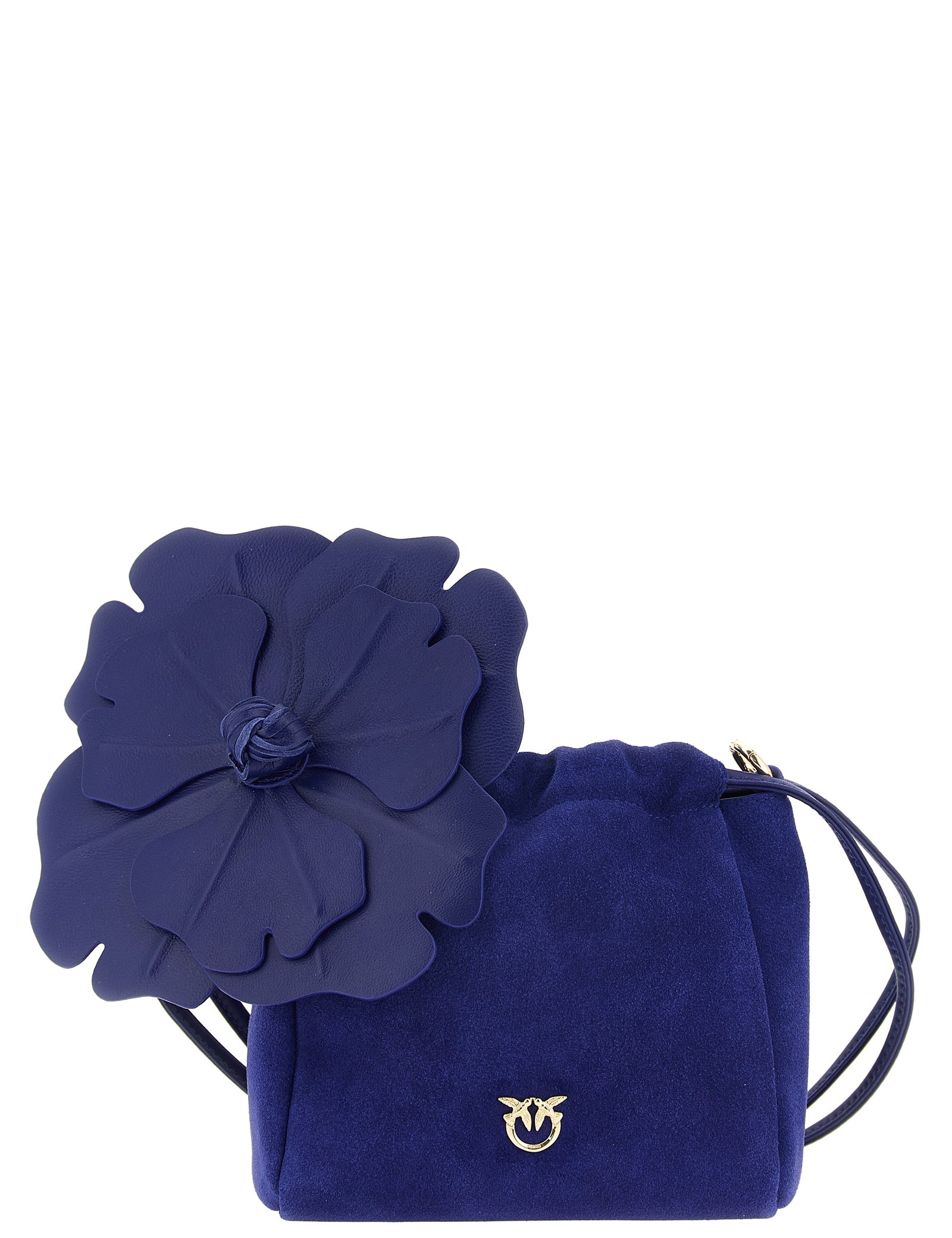 PINKO Blue Lambskin Clutch Bag
