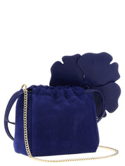 PINKO Blue Lambskin Clutch Bag