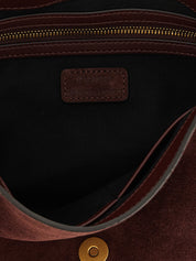 PINKO Burgundy Calfskin Crossbody Bag