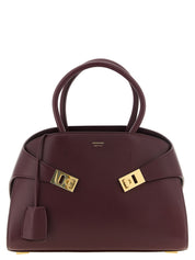 Ferragamo Bordeaux Calfskin Handbag