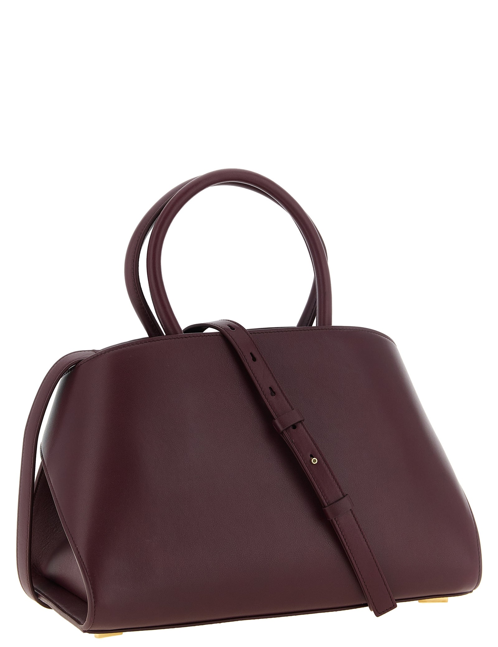 Ferragamo Bordeaux Calfskin Handbag