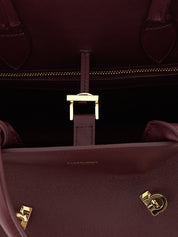 Ferragamo Bordeaux Calfskin Handbag