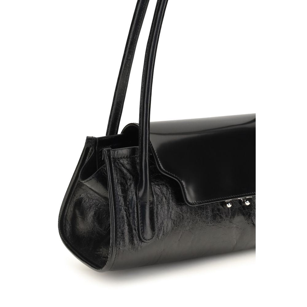 Marni Black Calf Leather Shoulder Bag