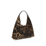 Marni Brown Calf Leather Shoulder Bag