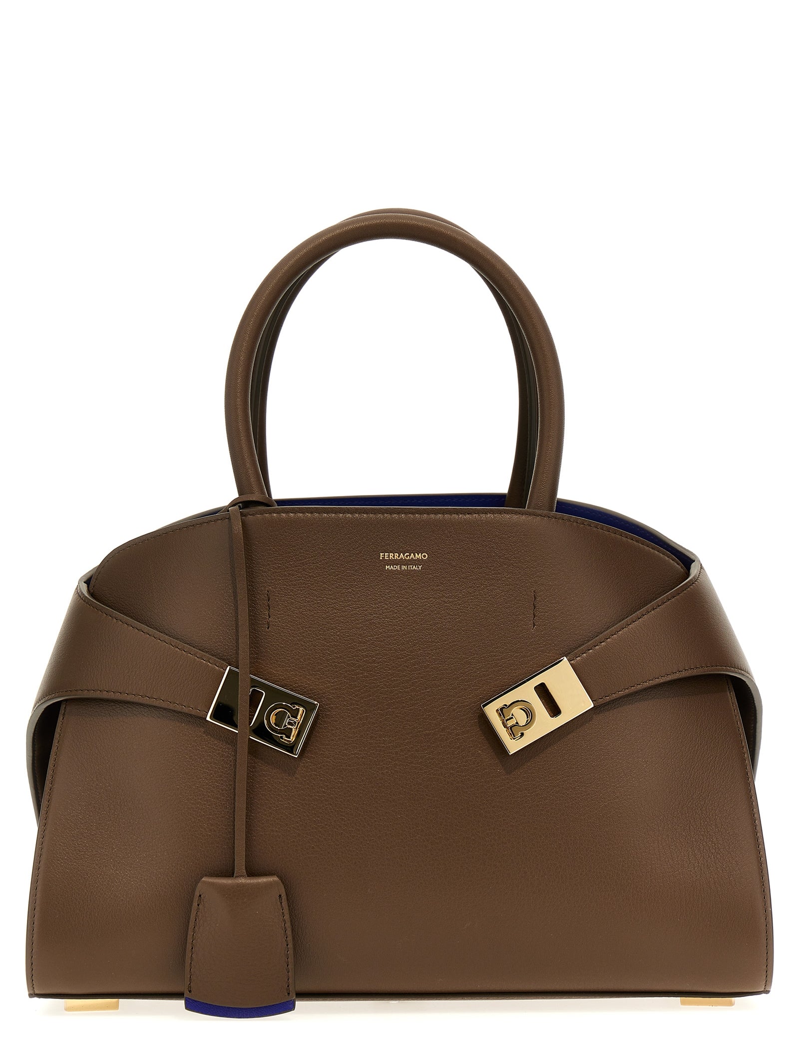 Ferragamo Brown Calfskin Handbag